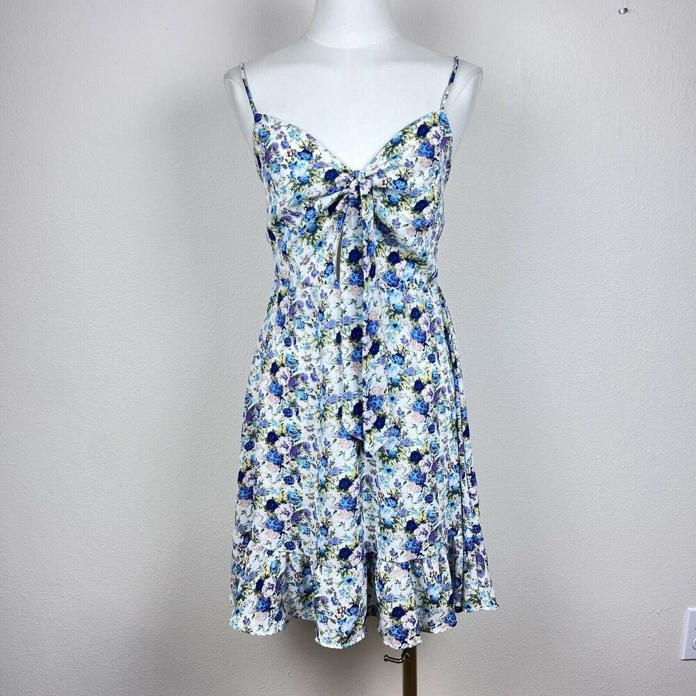 Altard State Dress Womens Medium Mini Ruffle Floral Cottagecore Romantic USA